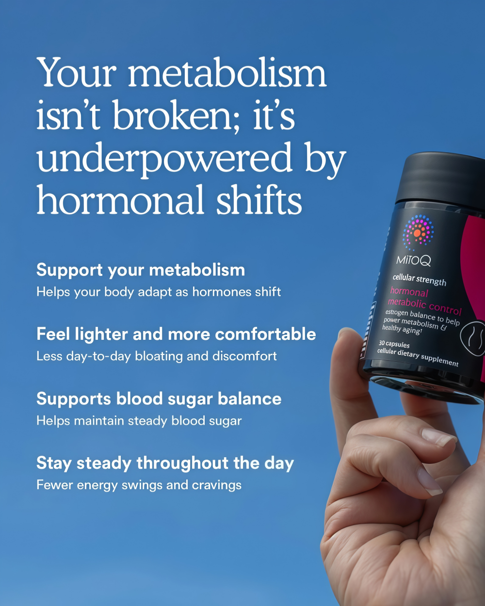 MitoQ hormonal metabolic control